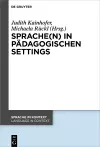 Sprache(n) in pädagogischen Settings cover