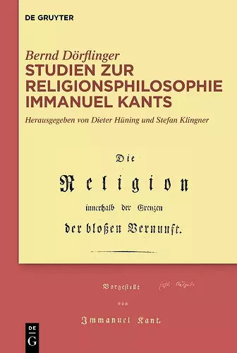 Studien zur Religionsphilosophie Immanuel Kants cover