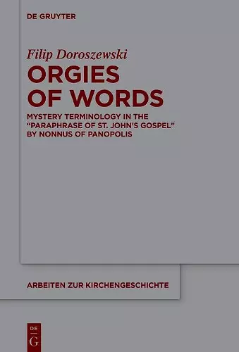 Orgies of Words cover