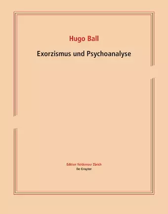 Exorzismus und Psychoanalyse cover