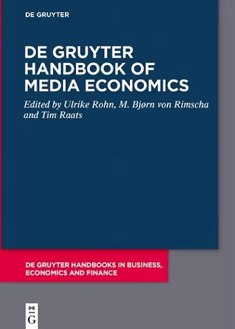 De Gruyter Handbook of Media Economics cover