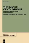 The Syntax of Colophons cover