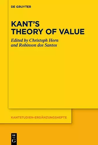 Kant’s Theory of Value cover