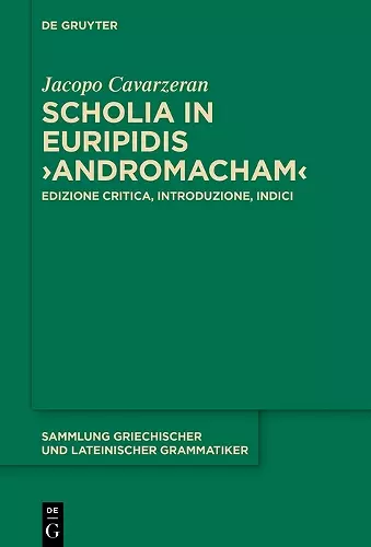 Scholia in Euripidis ›Andromacham‹ cover