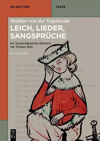 Walther von der Vogelweide: Leich, Lieder, Sangsprüche cover