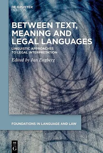 Between Text, Meaning and Legal Languages cover
