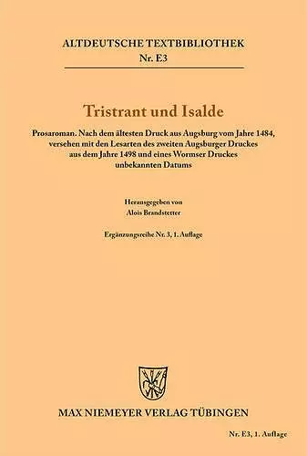 Tristrant Und Isalde cover