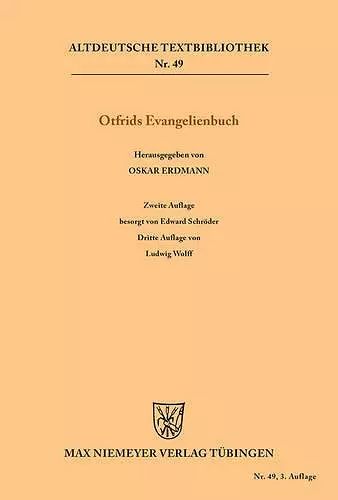 Otfrids Evangelienbuch cover