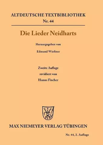 Die Lieder Neidharts cover