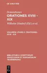 Orationes XVIII - XIX cover