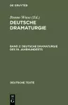 Deutsche Dramaturgie, Band 2, Deutsche Dramaturgie des 19. Jahrhunderts cover