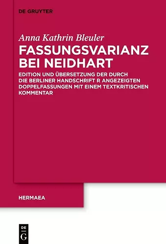 Fassungsvarianz bei Neidhart cover