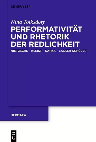 Performativität und Rhetorik der Redlichkeit cover