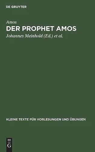 Der Prophet Amos cover