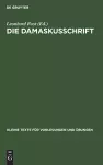 Die Damaskusschrift cover