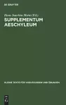 Supplementum Aeschyleum cover