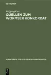 Quellen Zum Wormser Konkordat cover