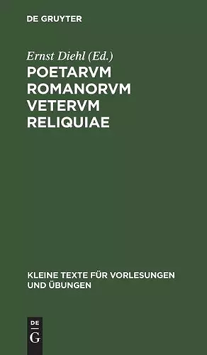 Poetarvm Romanorvm Vetervm Reliquiae cover