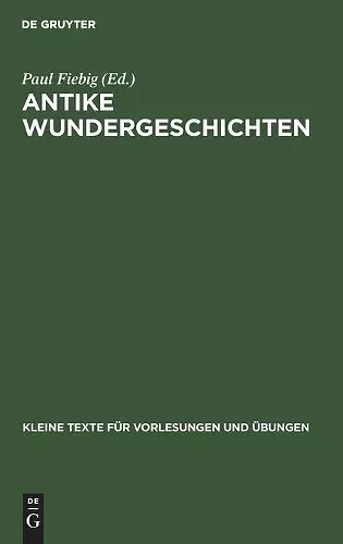 Antike Wundergeschichten cover