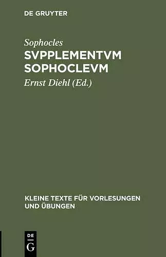 Svpplementvm Sophoclevm cover