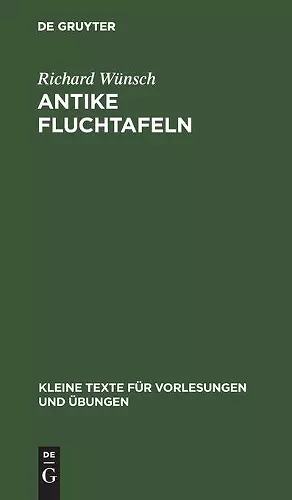 Antike Fluchtafeln cover