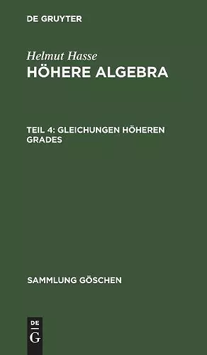 Gleichungen höheren Grades cover