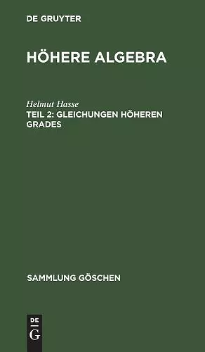 Gleichungen höheren Grades cover