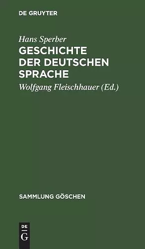 Geschichte der deutschen Sprache cover