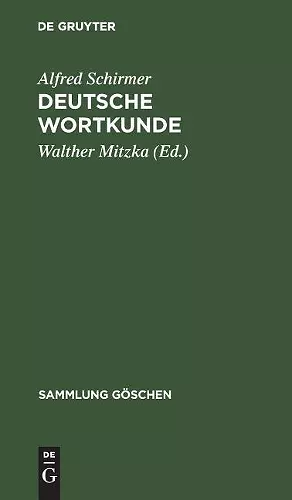 Deutsche Wortkunde cover