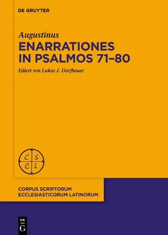 Enarrationes in Psalmos 71–80 cover