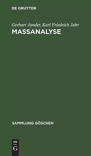 Maßanalyse cover