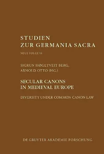 Secular canons in Medieval Europe cover