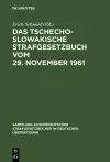 Das Tschechoslowakische Strafgesetzbuch vom 29. November 1961 cover
