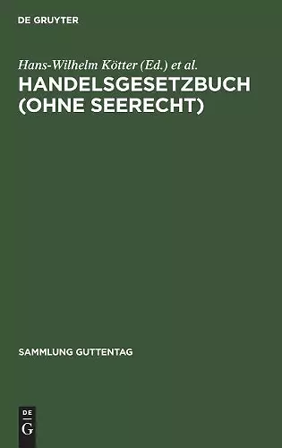 Handelsgesetzbuch (ohne Seerecht) cover