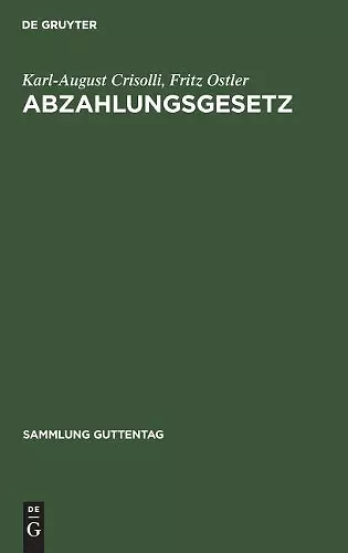 Abzahlungsgesetz cover