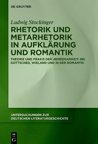 Rhetorik und Metarhetorik in Aufklärung und Romantik cover