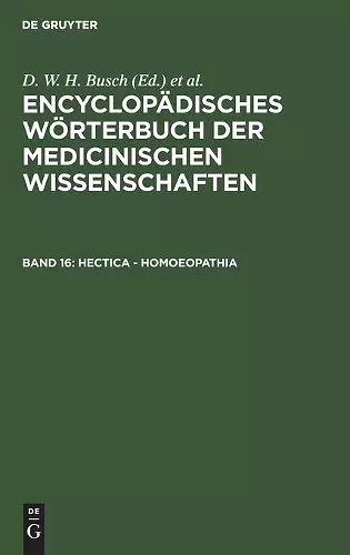 Hectica - Homoeopathia cover