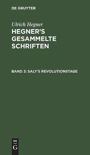 Saly's Revolutionstage cover