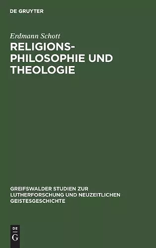 Religionsphilosophie Und Theologie cover