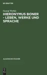 Hieronymus Boner - Leben, Werke und Sprache cover