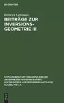 Beiträge Zur Inversionsgeometrie III cover