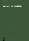 Enfant Et Sociétés cover