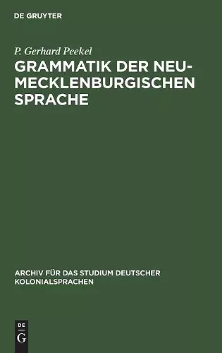 Grammatik Der Neu-Mecklenburgischen Sprache cover