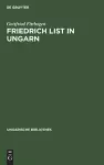 Friedrich List in Ungarn cover