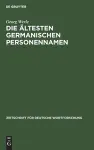 Die Ältesten Germanischen Personennamen cover