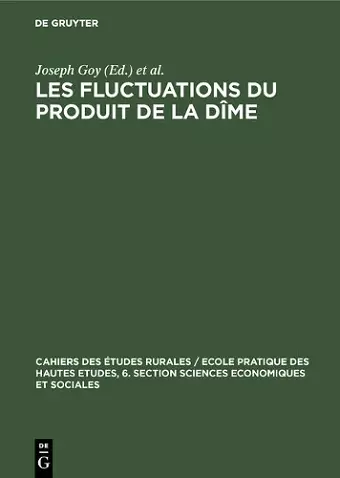 Les Fluctuations Du Produit de la Dîme cover