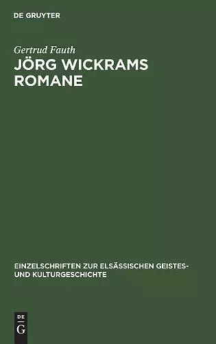 Jörg Wickrams Romane cover