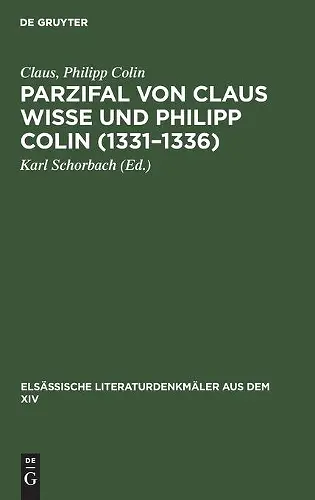 Parzifal Von Claus Wisse Und Philipp Colin (1331-1336) cover