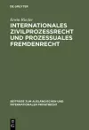 Internationales Zivilprozessrecht Und Prozessuales Fremdenrecht cover