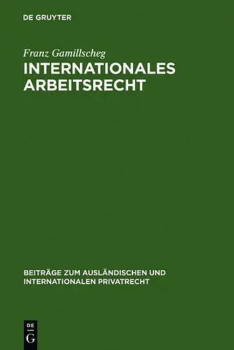 Internationales Arbeitsrecht cover